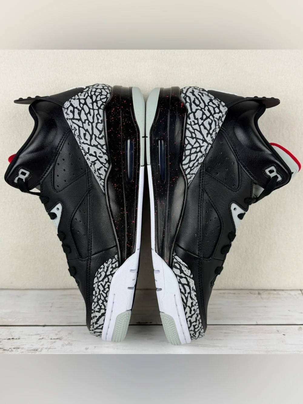 Nike Air Jordan Son of Mars Low Black Cement Men’s 9 580603-002 New -Damaged Box